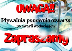 Pływalnia ponownie otwarta