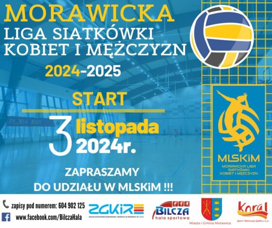 X Morawicka Liga Siatkówki Kobiet i Mężczyzn – czas zagrać w siatkówkę!!!